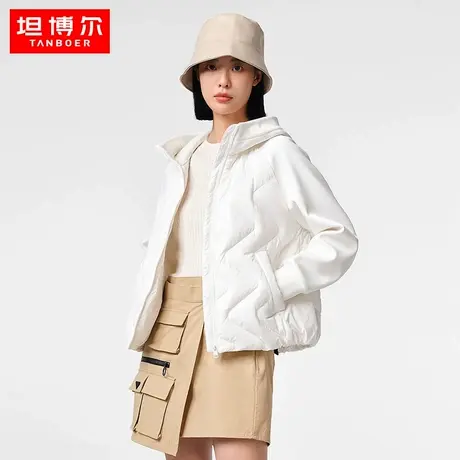坦博尔女士连帽卫衣鹅绒羽绒服百搭休闲舒适简约保暖外套图片