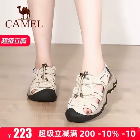 Camel/骆驼女款2025夏季包头沙滩鞋户外运动凉鞋女休闲百搭凉鞋商品大图