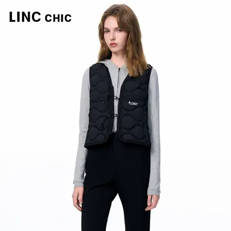 LINCCHIC金羽杰2025年秋季新款机能无胆防绒羽绒服马甲女5069Y商品大图
