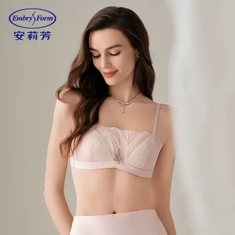 LIN9安莉芳小软耳防走光蕾丝无钢圈抹胸文胸女士内衣商品大图
