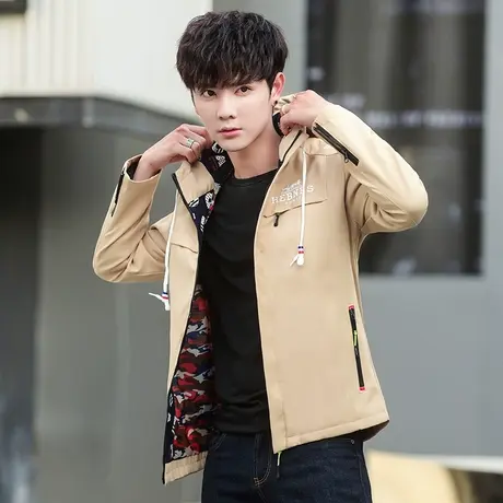 外套男士2025夏季新款休闲韩版潮流宽松帅气夹克春秋学生潮牌衣服商品大图