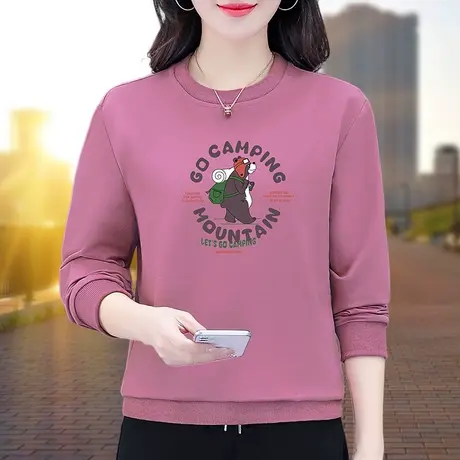 恋上17号2023年新款女士春秋卫衣中年妈妈时尚洋气减龄女士休闲商品大图