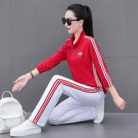 恋上17号跑步运动服套装女春秋2023新款时尚洋气休闲健身卫衣秋季图片