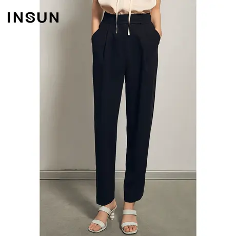 INSUN恩裳夏季直筒小脚轻薄西裤商品大图
