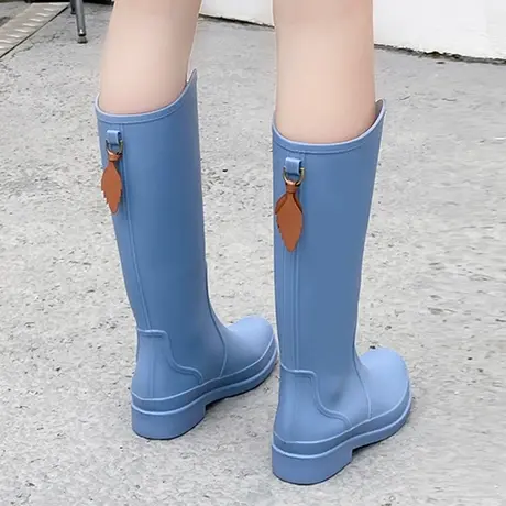 雨鞋女款2024新款防滑工作鞋高筒防水水鞋时尚款外穿雨靴轻便胶鞋商品大图