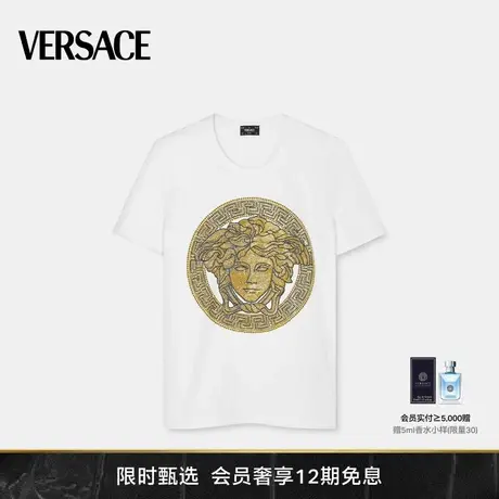 VERSACE/范思哲 女士水晶La Medusa T恤商品大图