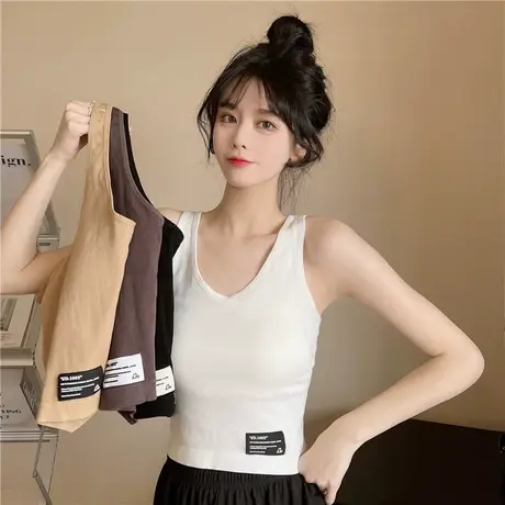 吊带2023春季新款背心打底衫女内搭设计感小众外穿吊带背心女内搭图片