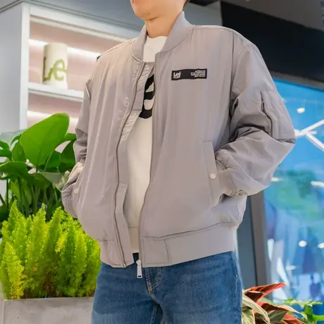 Lee23秋冬短款加厚棉衣夹克外套男黑色灰色LMT0070782RZ00FA00007图片