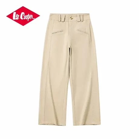 Lee Cooper/李库珀 高腰设计立体口袋休闲裤女春夏新款阔腿拖地裤商品大图