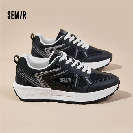 Semir男鞋2025秋季新款时尚百搭休闲鞋厚底增高运动鞋老爹鞋商品大图