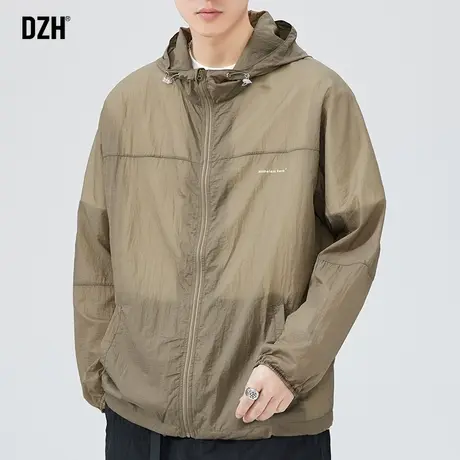 男士轻薄冰丝外套男夏季薄款潮牌透气夹克连帽户外防叮咬上衣百搭图片