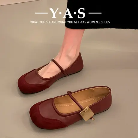 玛丽珍小皮鞋女外穿鞋子女2024新款爆款春季百搭单鞋女平底豆豆鞋商品大图