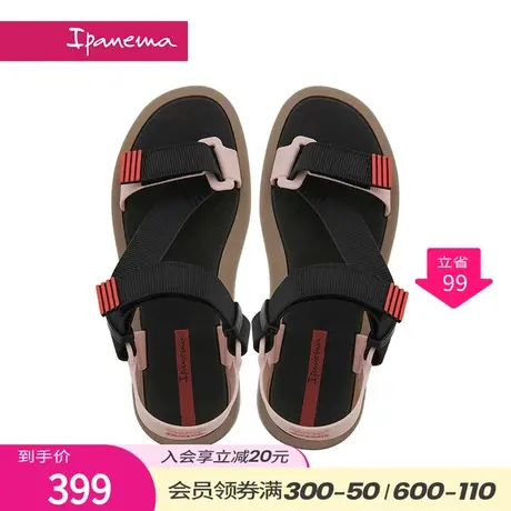 Ipanema依帕 巴西进口休闲凉鞋女夏季新款运动魔术贴海边沙滩鞋商品大图