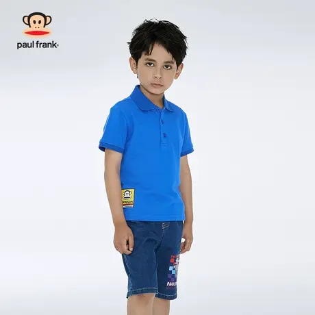 大嘴猴男童短袖套装夏装新款POLO衫儿童短裤t恤帅气男孩两件套潮图片
