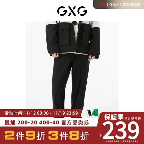 GXG男装[新尚] 商场同款黑色工装长裤 秋季新品城市户外系列图片