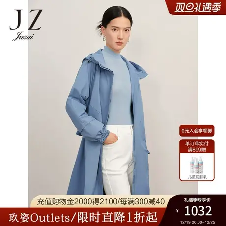 商场同款JZ玖姿风衣外套女2023秋季新款JWCQ41108商品大图