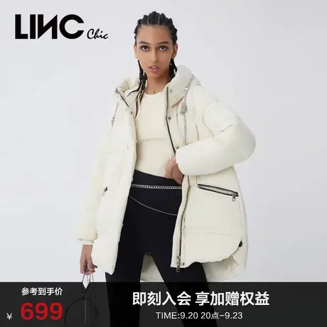 LINCCHIC金羽杰羽绒服女廓形面包服短款羽绒服女冬季Y21803207商品大图