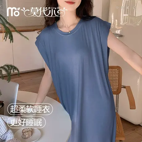 2025新款柔软睡衣无袖透气带胸垫家居服休闲可外穿睡裙【特惠】商品大图