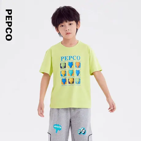 小猪班纳夏装儿童圆领上衣中大童男童短袖T恤男孩潮商品大图