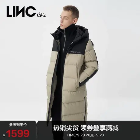 LINCCHIC金羽杰羽绒服情侣款鹅绒长款羽绒服女冬季外套N22806272N图片