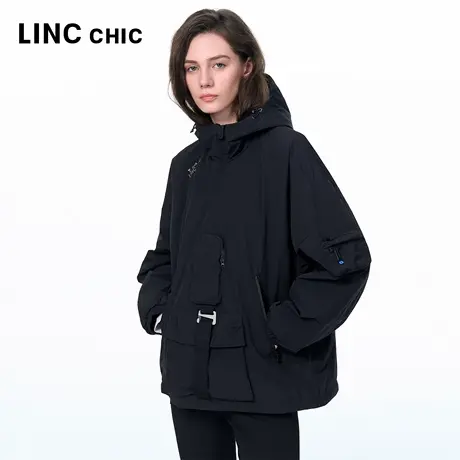 LINC金羽杰2025年秋季新款羽绒服无性别机能感轻薄羽绒服女2032商品大图