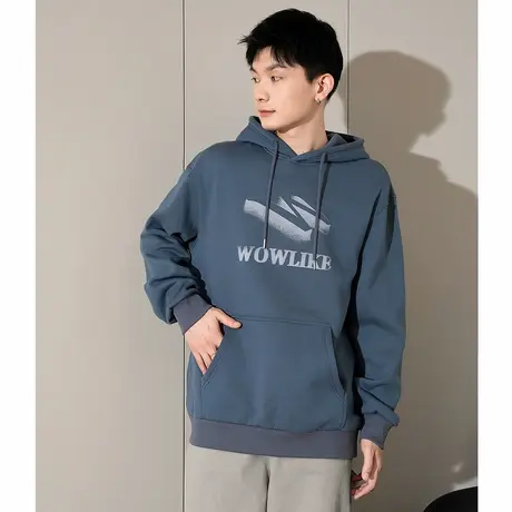 唐狮春秋季新款连帽卫衣男生宽松帽衫美式上衣男ins外套潮牌TD商品大图