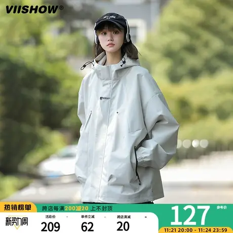VIISHOW冲锋夹克外套男春秋款美式潮牌三防痞帅高级感oversize夹商品大图