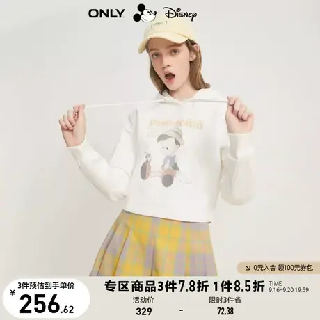 ONLY奥莱2023夏季新款DISNEY匹诺曹联名宽松连帽长袖卫商品大图