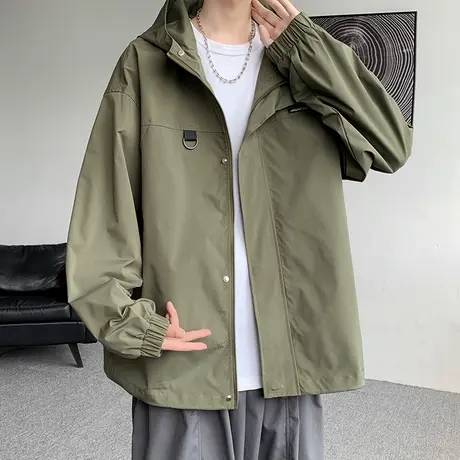 冲锋衣外套男秋冬季2023新款潮牌美式机能工装高级感衣服夹克开衫商品大图