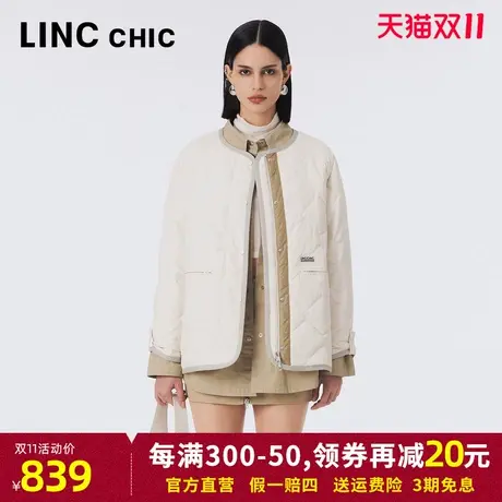 LINCCHIC金羽杰羽绒服女2023秋冬新款轻暖时髦女士外套Y23802314商品大图
