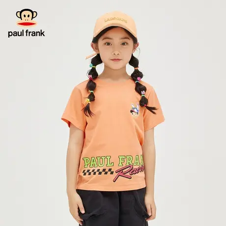 大嘴猴童装女童短袖t恤2023年夏季新品半袖中大儿童上衣体恤商品大图