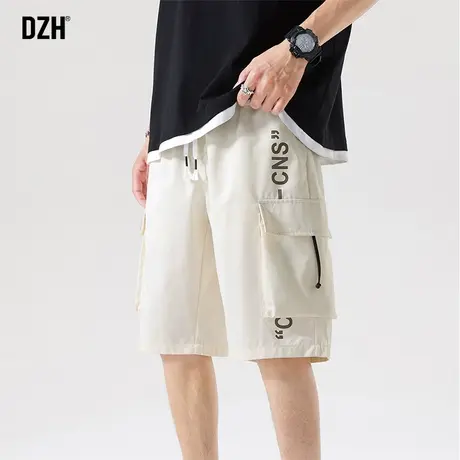 男士日系工装短裤男夏季薄款宽松中裤五分裤男款2023新款男裤夏款商品大图