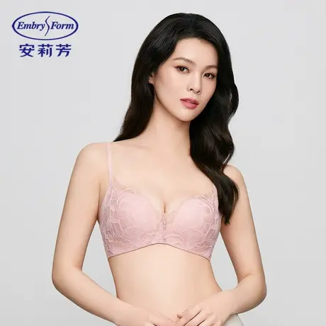 CJ安莉芳舒挺杯蕾丝内衣女小胸聚拢无钢圈文胸图片