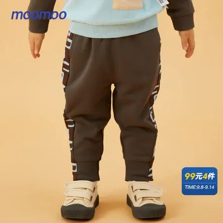 美特斯邦威童装男童裤子秋冬男宝宝拼接时尚萝卜裤休闲长裤秋冬商品大图