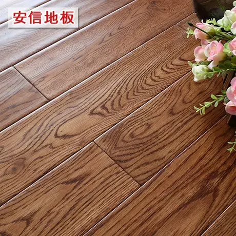 安信橡木纯实木复古地板宽板全实木原木天然环保家用商品大图