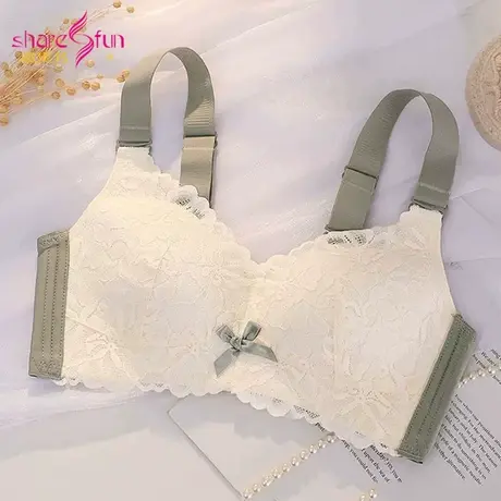 【大显小】sharefun超薄内衣女大胸显瘦防下垂调整型无钢圈文胸图片