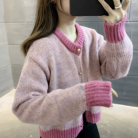 毛衣2024年新款女装春秋季春款春装女士针织开衫宽松百搭外穿爆款商品大图