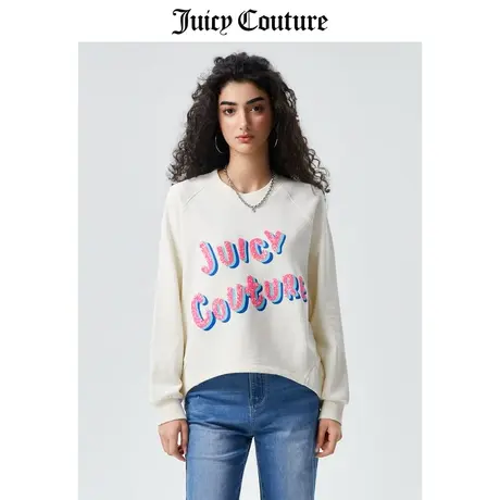 Juicy Couture橘滋卫衣女2023春季新款时尚休闲长袖上衣圆领卫衣图片