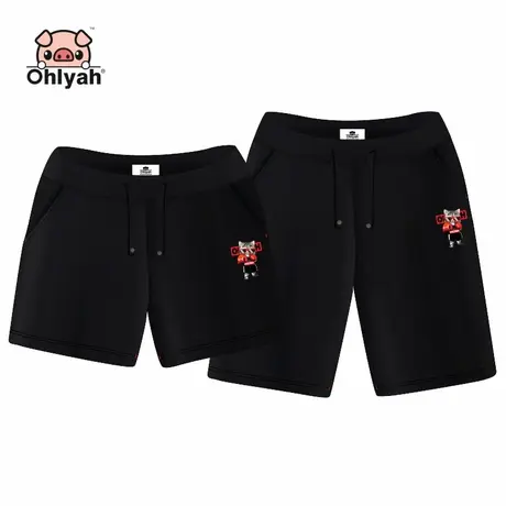 Ohlyah2022新款情侣装运动短裤女士夏季休闲裤子沙滩裤热裤中高腰商品大图