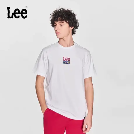 Lee24早春新品舒适版型撞色字母印花圆领男短袖T恤潮LUT0055314LE图片