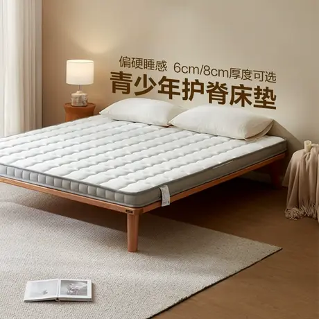 全友家居天然椰棕偏硬床垫老人儿童护脊护腰棕垫薄款床垫图片