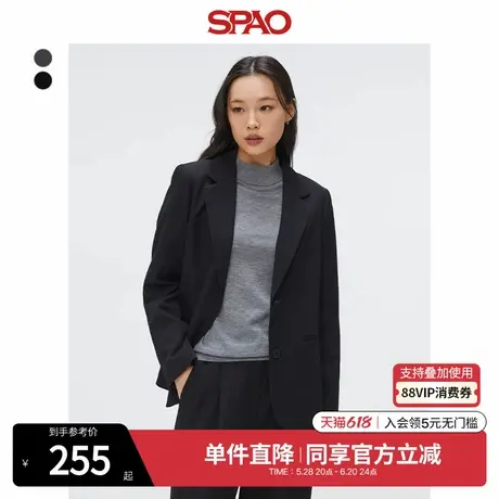 zeroni x SPAO联名款冬新品情侣男女家居服加绒厚睡衣SPPPF11U07图片