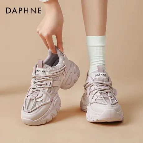 达芙妮老爹鞋女款2025新款女鞋春季厚底女鞋子女款休闲增高运动鞋商品大图