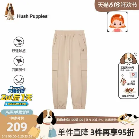 暇步士童装女童运动裤2025春秋新款中大童休闲工装裤儿童宽松长裤商品大图