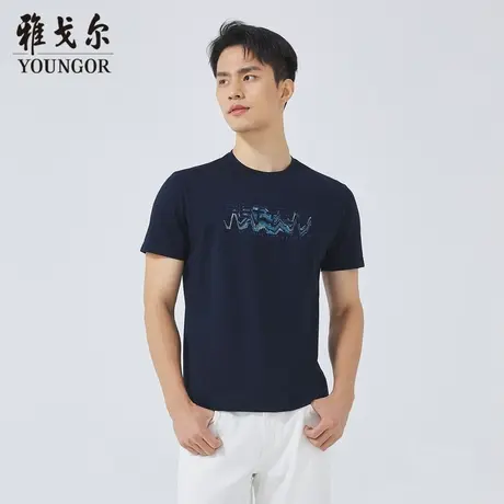 雅戈尔奥莱 商场同款男士短袖T恤新款官方正品商务休闲短袖POLO衫商品大图