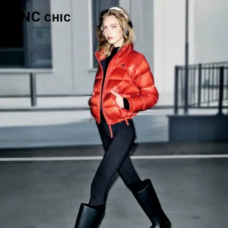 LINCCHIC金羽杰2025年秋季新款立领短款轻薄面包感羽绒服女1128Y商品大图