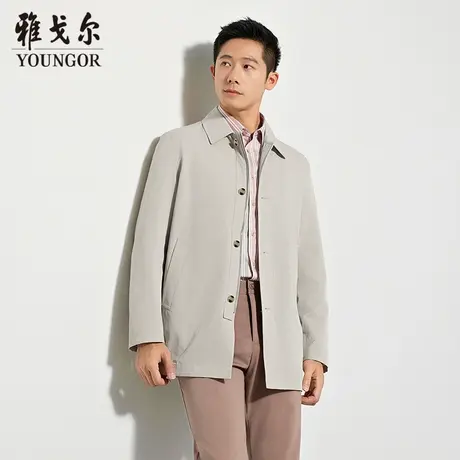 【商场同款】雅戈尔男士风衣春季新款官方商务休闲风衣外套男商品大图