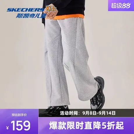 Skechers斯凯奇儿童宽松舒适阔腿裤子中性时尚多元休闲运动长裤商品大图