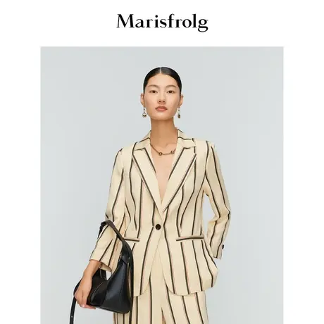Marisfrolg玛丝菲尔条纹西装外套商品大图