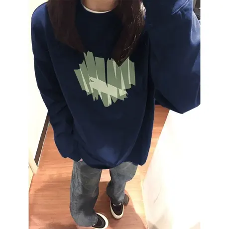 卫衣女秋冬新款女装2024爆款秋冬冬美式oversize慵懒风宽松外套潮商品大图